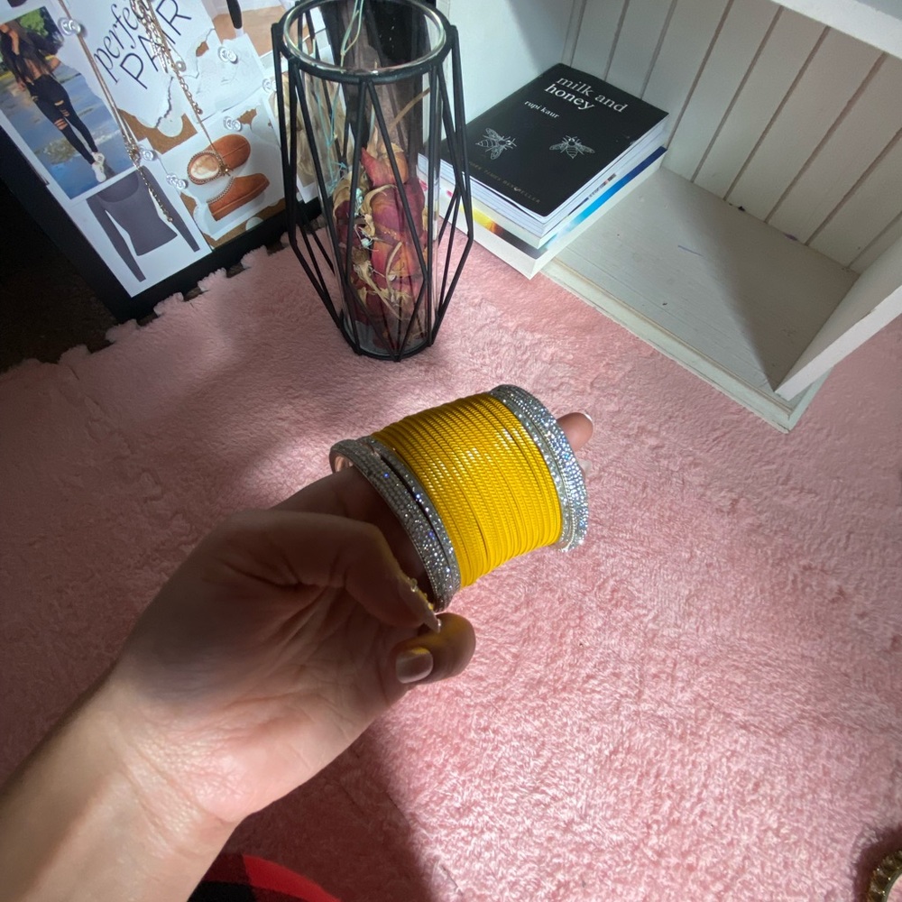 Indian Yellow bangles bracelet